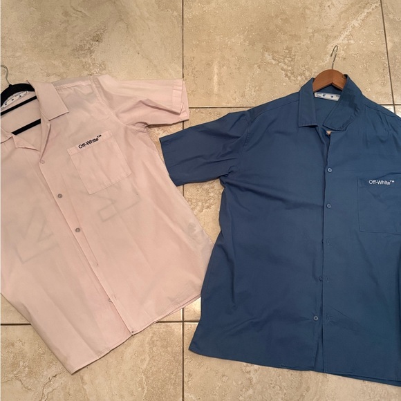 2 Off White Button up deal Authentic Deal